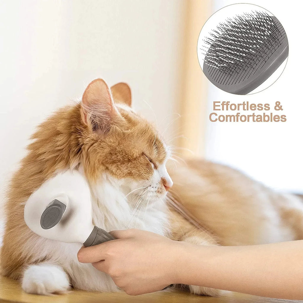 Brosse Auto-Nettoyante pour Chien et Chat