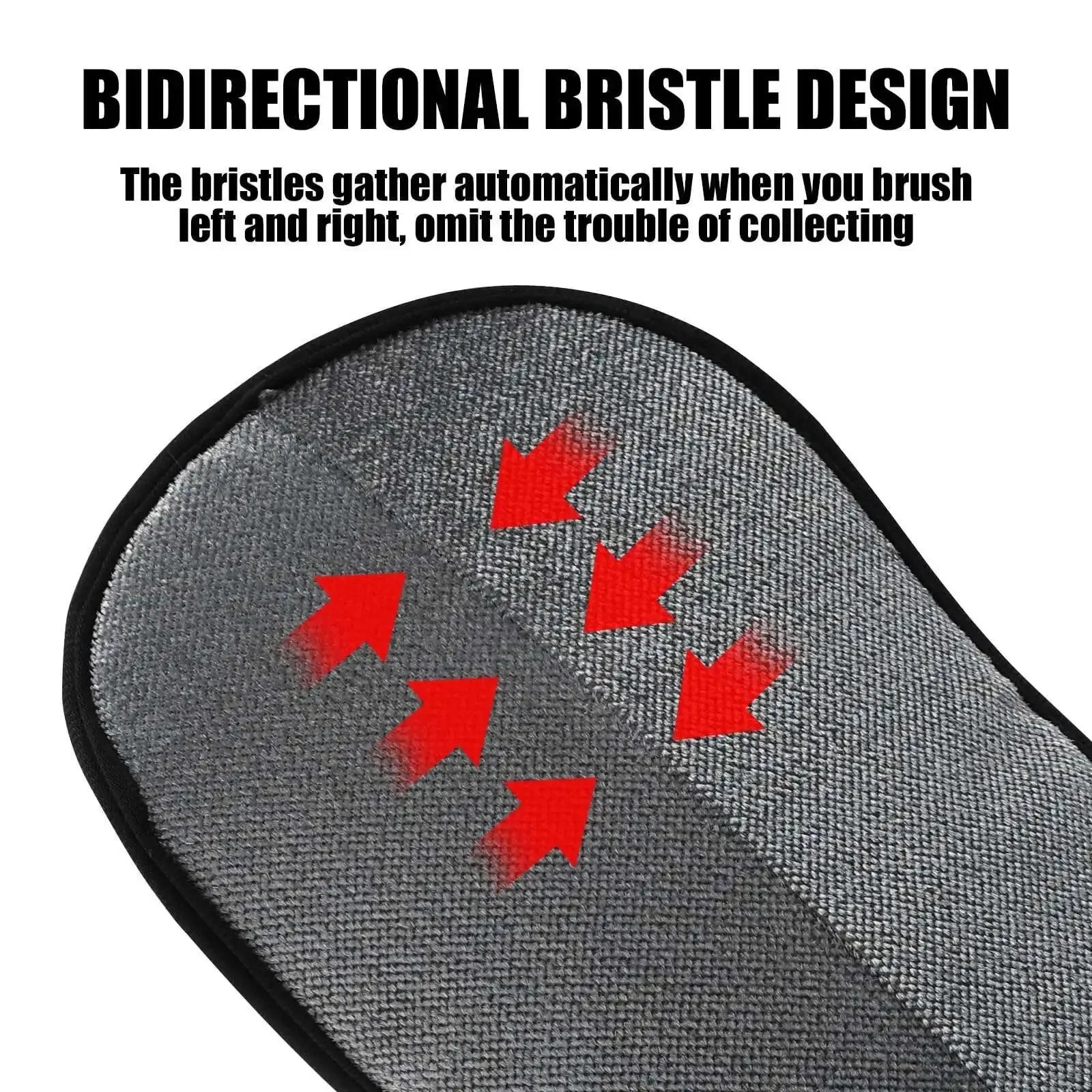 Gant de toilettage double-face pour chien et chat — Brosse anti-poils réutilisable, lot de 4