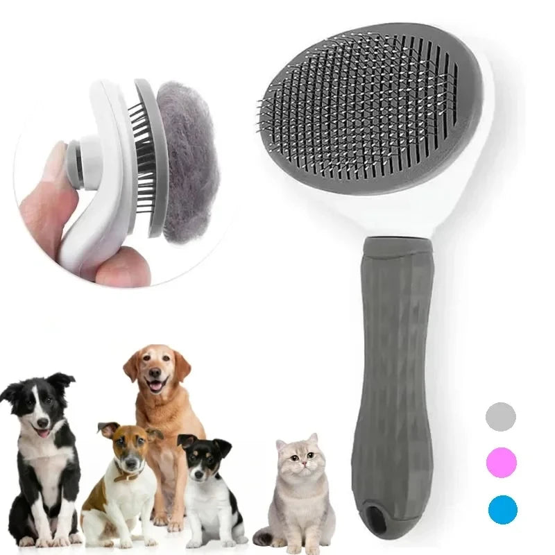Brosse Auto-Nettoyante pour Chien et Chat