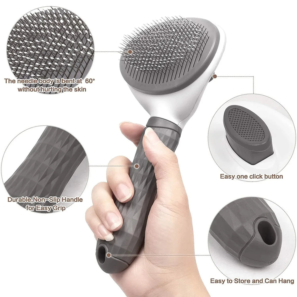 Brosse Auto-Nettoyante pour Chien et Chat